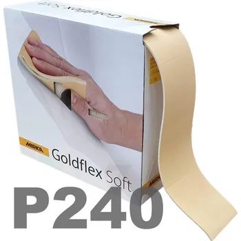 Brusný papír Mirka Goldflex Soft P240 115x125mm 200 utržků