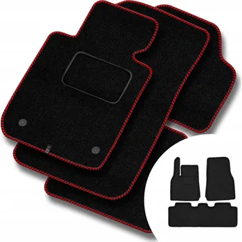 autokoberec Velurové autokoberce Motos 3 ks