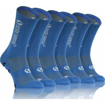 Pánské ponožky SPORTOVNÍ TRÉNINKOVÉ FOTBALOVÉ PONOŽKY dlouhé bavlna Sesto Senso *35-38