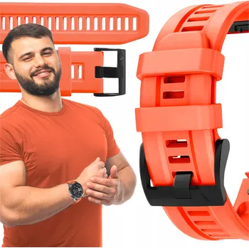 Řemínek na hodinky Řemínek ChronSmarta pro Garmin 22mm oranžový