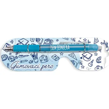 Propiska s potiskem Jsem jednička gumovací modrá