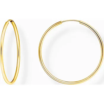 Náušnice Thomas Sabo CR728-413-39 Gold-plated hoop earrings 40 mm