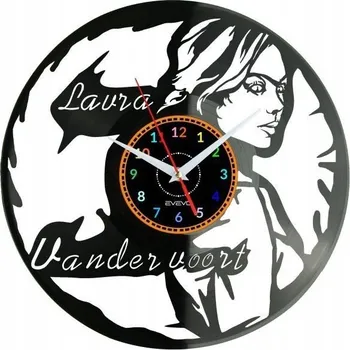 Hodiny Laura Vandervoort Nástěnné Hodiny Vinylová Deska Moderní Dekorativní Na Zeď