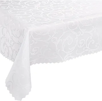 Prostěradlo Obrus proti skvrnám 140x220 Polský výrobek, bílá barva, vzor W19