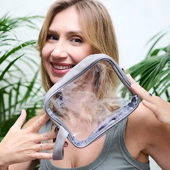 Kosmetická taška Průhledná voděodolná kosmetická taštička YEYE Made in Nature