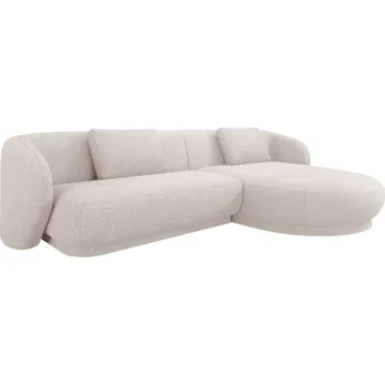 Pohovka Cosmopolitan Design Béžová čalouněná rohová pohovka Camden 289 cm, pravá