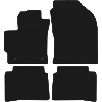 autokoberec Velurové autokoberce s upevněním v sadě Edecor