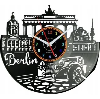 Hodiny Berlin Nástěnné Hodiny Vinylová Deska Moderní Dekorativní Dárek