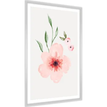 Obraz Plakát Pastelové KVĚTY Listy Příroda Dekor 60x80
