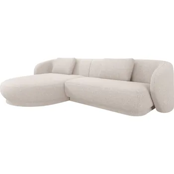 Pohovka Cosmopolitan Design Béžová čalouněná rohová pohovka Camden 289 cm, levá