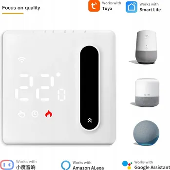 Termostat WIFI TERMOSTAT LED 16A Dotkněte se posuvníku Elektrické podlahové vytápění