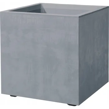 Květináč Květináč Květináč Čtvercový 25 cm Deroma Cubo Millennium ŠEDÝ