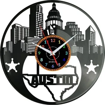 Hodiny Nástěnné hodiny Evevo černé 30 cm