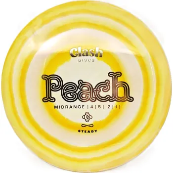 Disc golf Clash Discs PEACH Steady Ring Barva: Limetková, Váha: 176 g