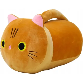 plyšák Plyšová Kočka Zrzka s Měkkým Ocáskem 40 cm