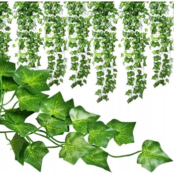 GIRLANDA UMĚLÝ BŘEČŤAN NA ZEĎ BALKON 25M ZÁVĚSNÁ GIRLANDA KRYTÍ LISTÍ