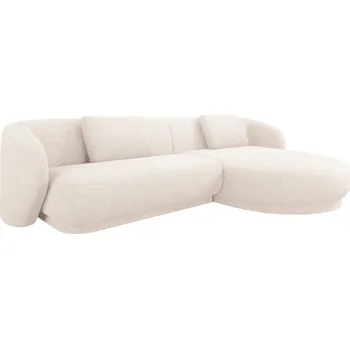 Pohovka Cosmopolitan Design Světle béžová čalouněná rohová pohovka Camden 289 cm, pravá