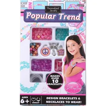 Dětské navlékací korálky Korálky výroba náramků s přívěskem DIY set