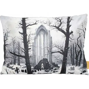 Polštář Polštář Hřbitov ve sněhu Caspar David Friedrich