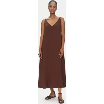 Dámské šaty ViCOLO Letní šaty TD0758 Hnědá Regular Fit L