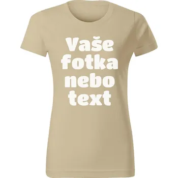 Dámské tričko Grooters Pískové dámské tričko s vlastním motivem / fotkou Velikost: XS