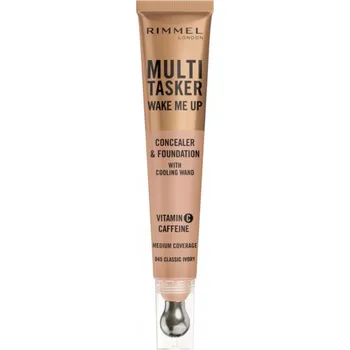 Přípravek na tvář Korektor v tubě – krycí, rozjasňující a vyhlazující Rimmel Multi Tasker Wake Me Up 30 ml 35 g