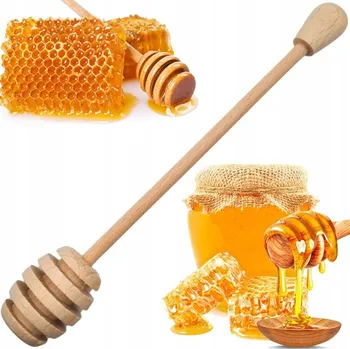 Naběračka LŽÍCE NA MED MEDOVNÍK NABĚRAČKA DŘEVĚNÁ NABĚRAČKA LŽÍCE NA MED