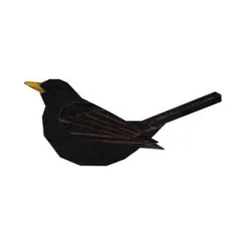 Šperk Brož Blackbird Brooch ze dřeva s praktickým zapínáním a možností výměny či vrácení do 30 dnů zdarma. - BR124