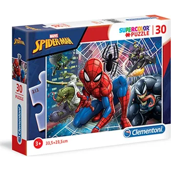 Puzzle Clementoni 30dílné Puzzle Supercolor 30 Spider-Man Puzzle