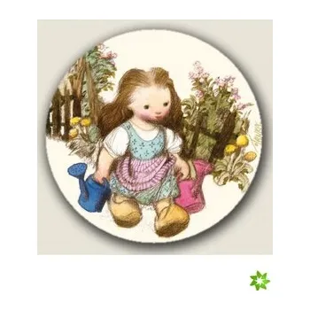 Party dekorace Placka zrcátko 75 mm