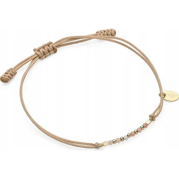 Náramek Náramek béžový růžový opál 2 mm