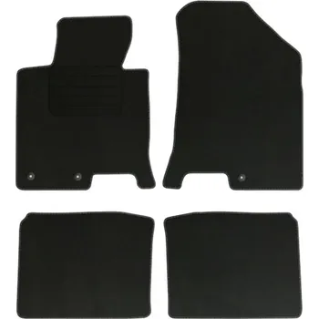 autokoberec Velurové autokoberce s upevněním v sadě Edecor