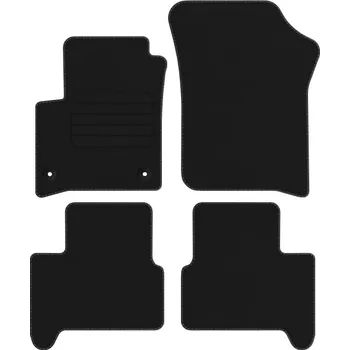 autokoberec Velurové autokoberce s upevněním v sadě Edecor