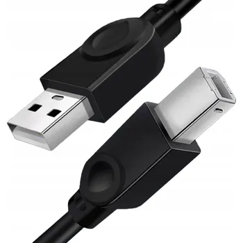 Datový kabel Kabel k tiskárně Interlook UP-5-5M-Black USB-A na USB-B, černý, 5 m