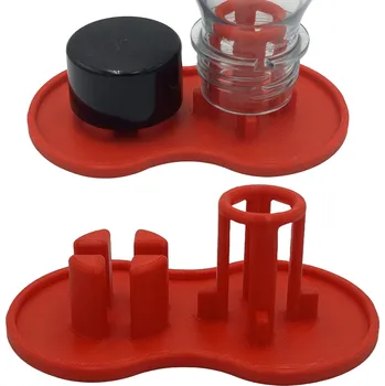 Stojan na víno ODKAPÁVAČ NA LAHEV SATURÁTORU STOJAN SODASTREAM ČERVENÝ