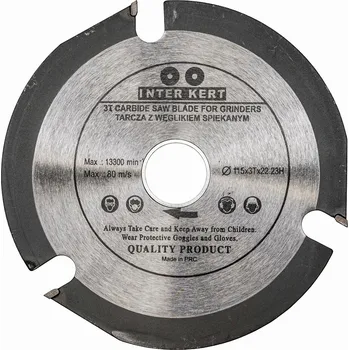 Řezný kotouč Vidlicový kotouč na dřevo Inter-Kert 115 x 22,2 mm