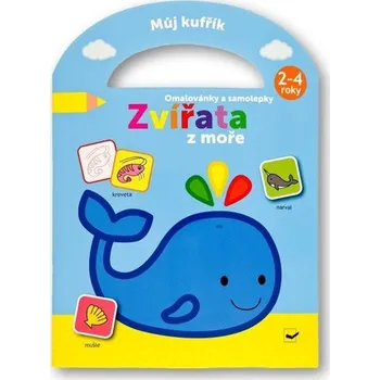 Můj kufřík Omalovánky a samolepky Zvířata z moře