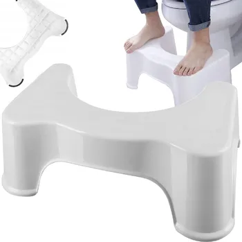 PLOŠINA STOLIČKA POD NOHY DO KOUPELNY K WC BÍLÁ - ZLEPŠUJE VYPRÁZDŇOVÁNÍ