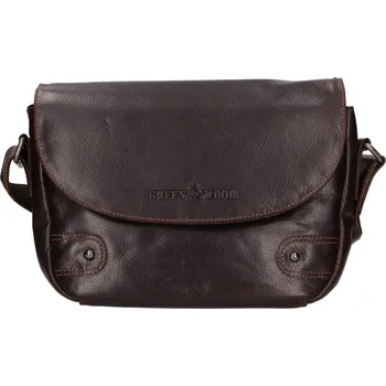 Kabelka Dámská kožená crossbody kabelka Greenwood Nora - tmavě hnědá