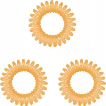 3x Gumičky Na Vlasy Pružinky FOX Spring Hair Ring Oranžové Č.1507047