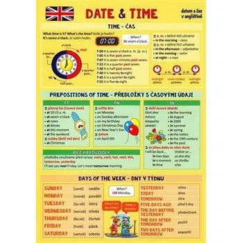 Cizí jazyk Angličtina Date & Time - Pomůcka pro školáky
