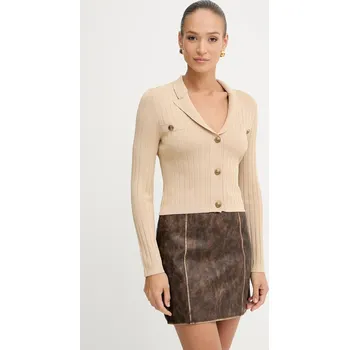 Dámský svetr Kardigan Guess FELICITY W5YR11.Z0130 béžová 80X, vel. XL