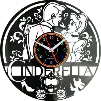 Hodiny Cinderella Nástěnné Hodiny Vinylová Deska Moderní Dekorativní U