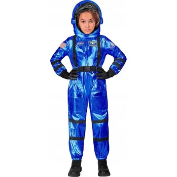 Karnevalový kostým KOSTÝM ASTRONAUT MALÝ ASTRONAUT KOMBINEZA MODRÁ PRO DĚTI 158