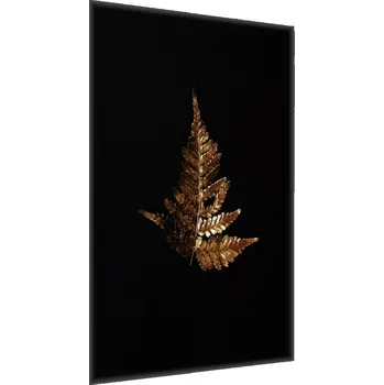 Obraz Plakát LIST Černý Podklad Umění Dekorace Příroda 50x70