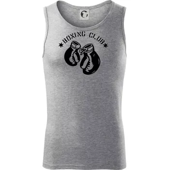 Boxing club nápis - Tílko pánské Core - M ( Tmavě šedý melír )