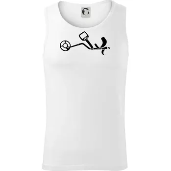 Detektor na hledání kovů - Tílko pánské Core - 2XL ( Bílá )
