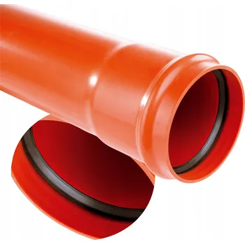 Kanalizační potrubí TRUBKA KANALIZAČNÍ ROURA VNĚJŠÍ PVC Ø 200 x 5.9 x 2000 mm SN8 PLNÁ