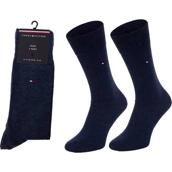 Pánské ponožky TOMMY HILFIGER PONOŽKY NAVY JEANS 371 111 356 Velikost: 43-46