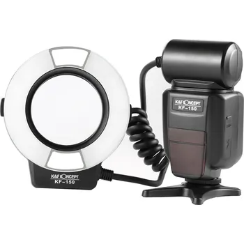 K&F KF150 TTL Macro Ring Flash for Canon EOS Rebel GN14